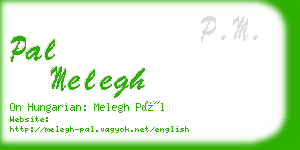 pal melegh business card